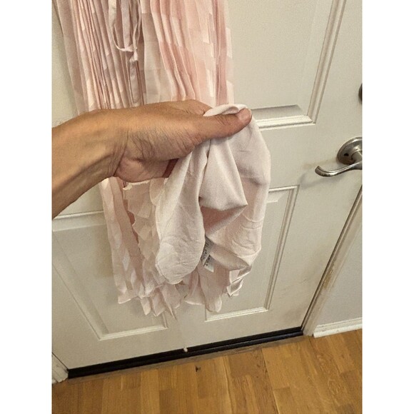 TED BAKER Women’s Sasski Pleated Maxi Dress Size 2 pink formal event gala - Picture 10 of 16